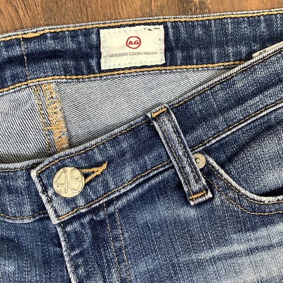 AG Adriano Goldschmied The Stilt Roll-Up Cigarette Skinny Distressed Jeans - Picture 2 of 7